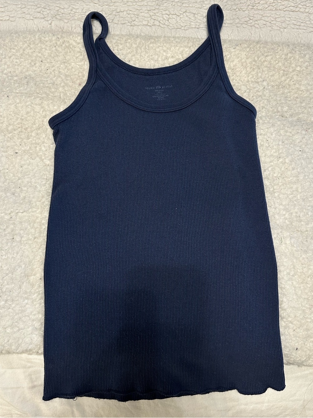 Brandy Melville Navy Cotton Tank Top